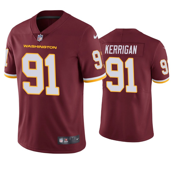 Men's Washington Football Team Red #91 Ryan Kerrigan Vapor Untouchable Limited Stitched NFL Jersey